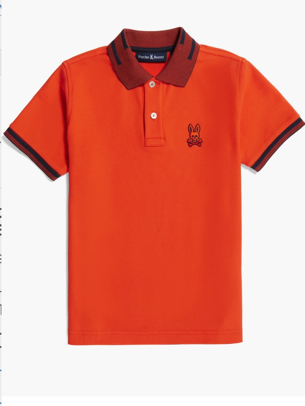 🔥🔥PSYCHO BUNNY Kids’ Chester Cotton Pigue Polo